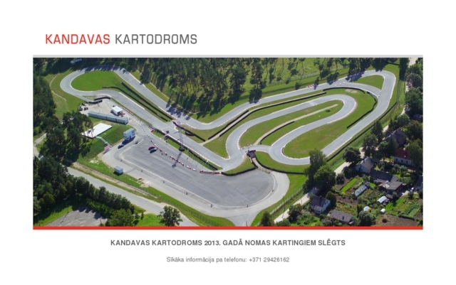 Swedbank kartodroms, kartinga trase, 