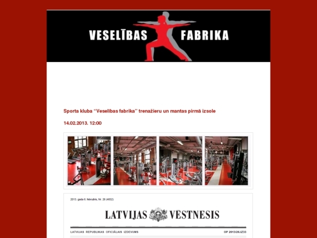Veselības Fabrika sporta centrs, ICE Fitness, SIA